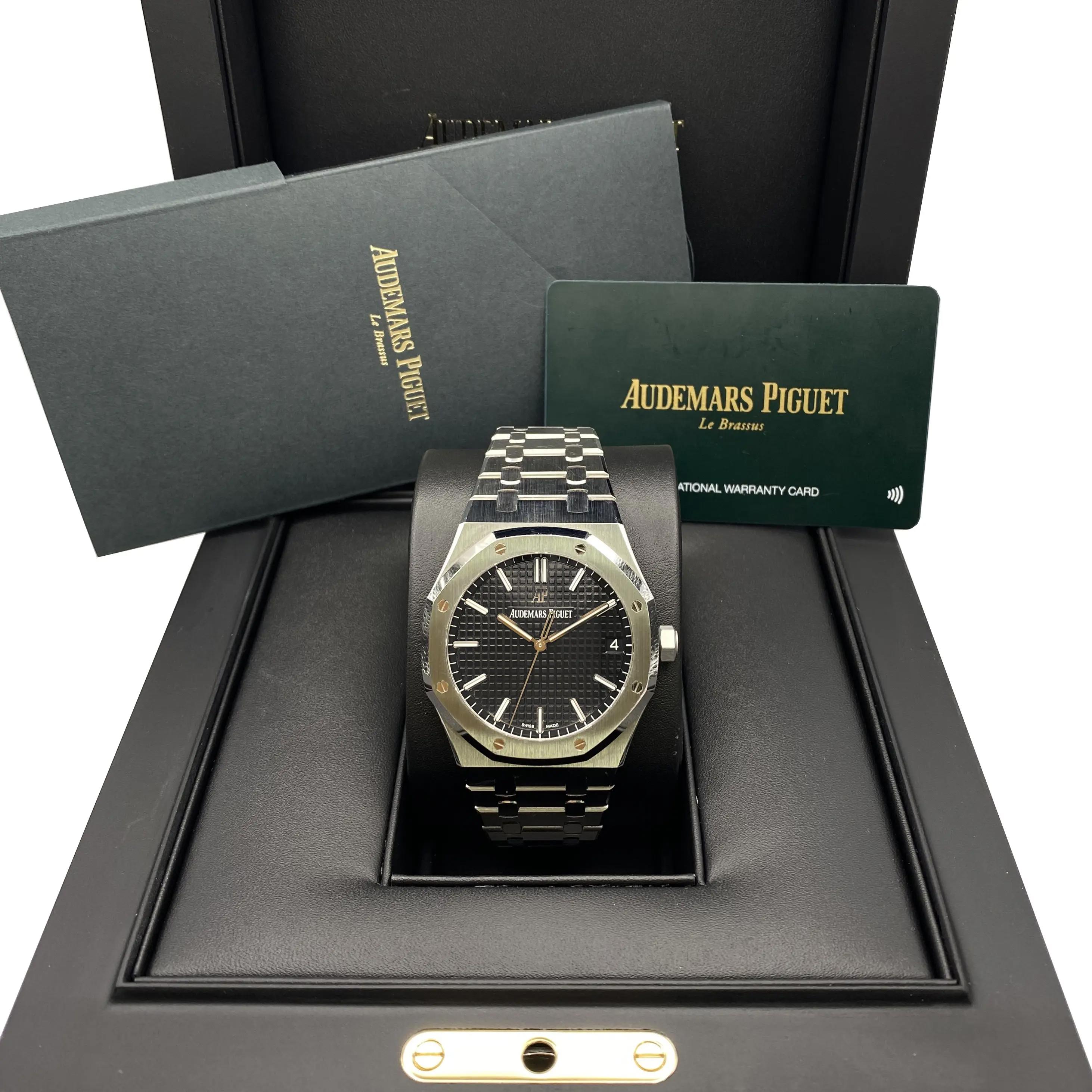 Audemars Piguet Royal Oak 41mm Steel Black Dial Mens Watch 15500ST.OO.1220ST.03